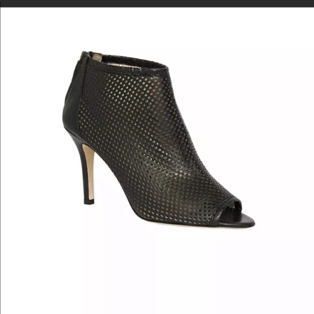 Auth Rebecca Taylor peep toe booties